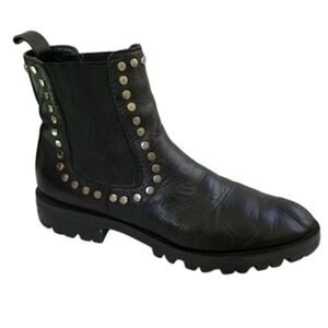 Women's Dolce Vita Peton Studded Leather Chelsea Booties Size 8.5